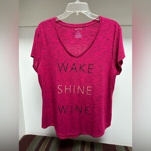 Apt. 9 Women's Pink Graphic Tee